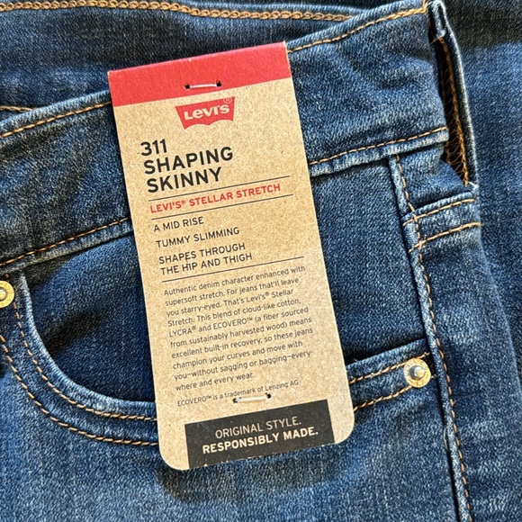 Levi’s 311 Shaping Skinny denim jeans - size 28 - Picture 3 of 6
